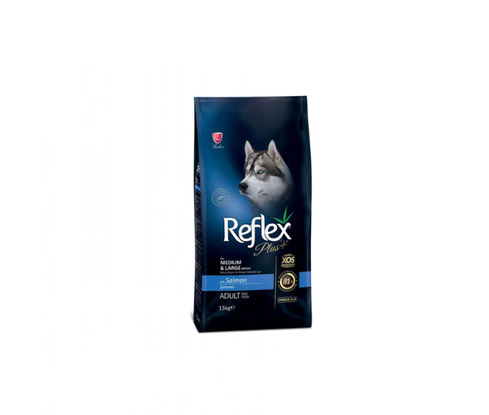 THỨC ĂN CHO CHÓ REFLEX PLUS MEDIUM & LARGE BREED ADULT DOG FOOD SALMON (3KG)