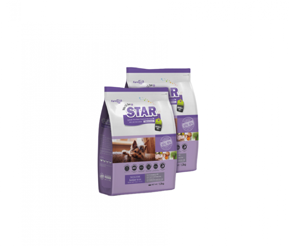 THỨC ĂN HỖN HỢP HOÀN CHỈNH CHO CHÓ WE’LL BE STAR JUNIOR 1,2KG