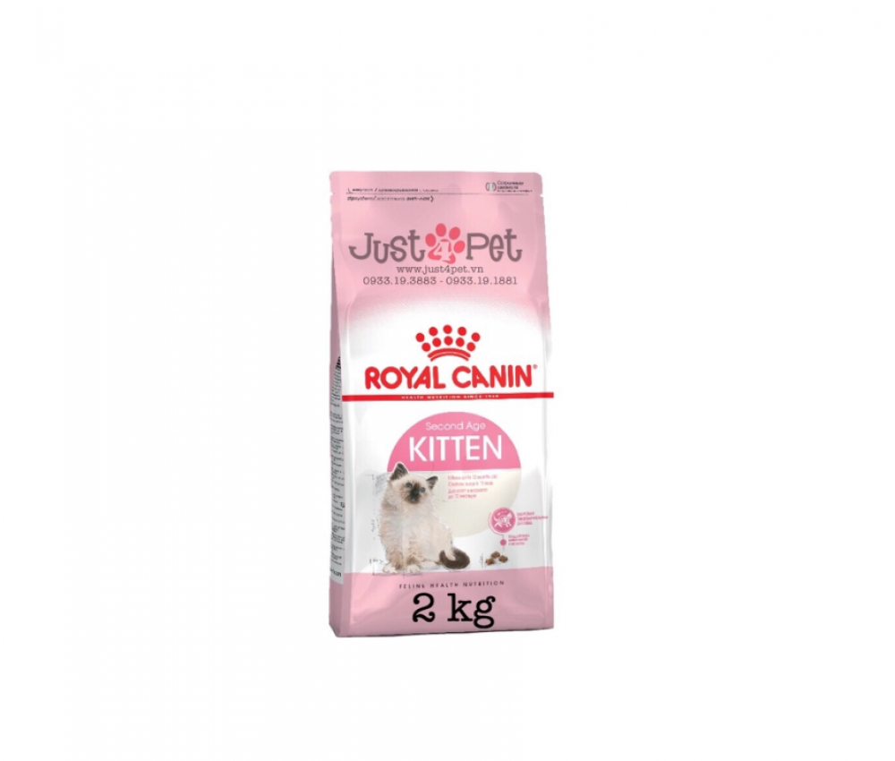 TTHỨC ĂN CHO MÈO ROYAL CANIN KITTEN 2KG / DÀNH CHO MÈO CON TỪ 4 - 12 THÁNG TUỔI